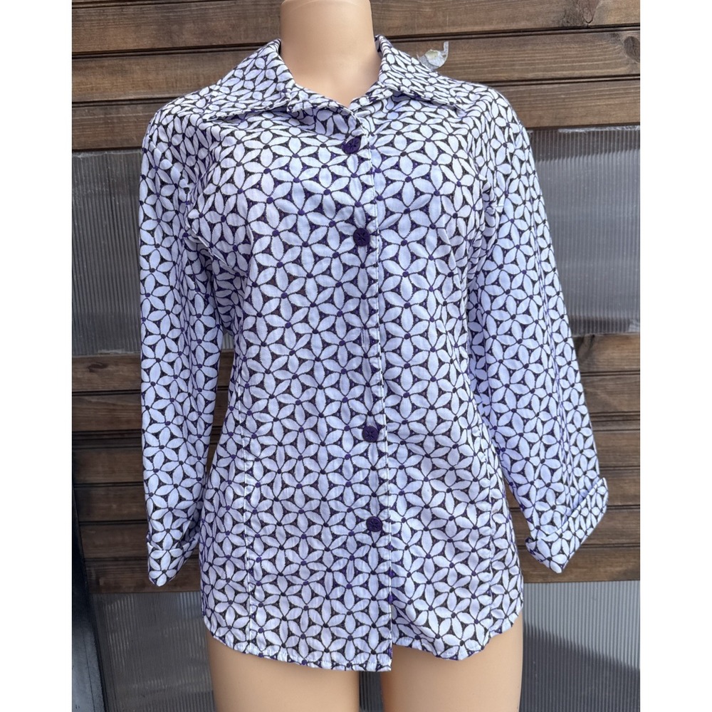 Drapers‎ & Damons Top Womens Size XL. Floral Tropical Feminine Coastal Grandma